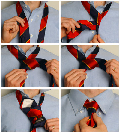 Как завязать тонкий галстук - схема и фото инструкции